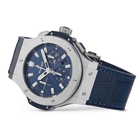 hublot big bang steel blue|big bang chronograph hublot.